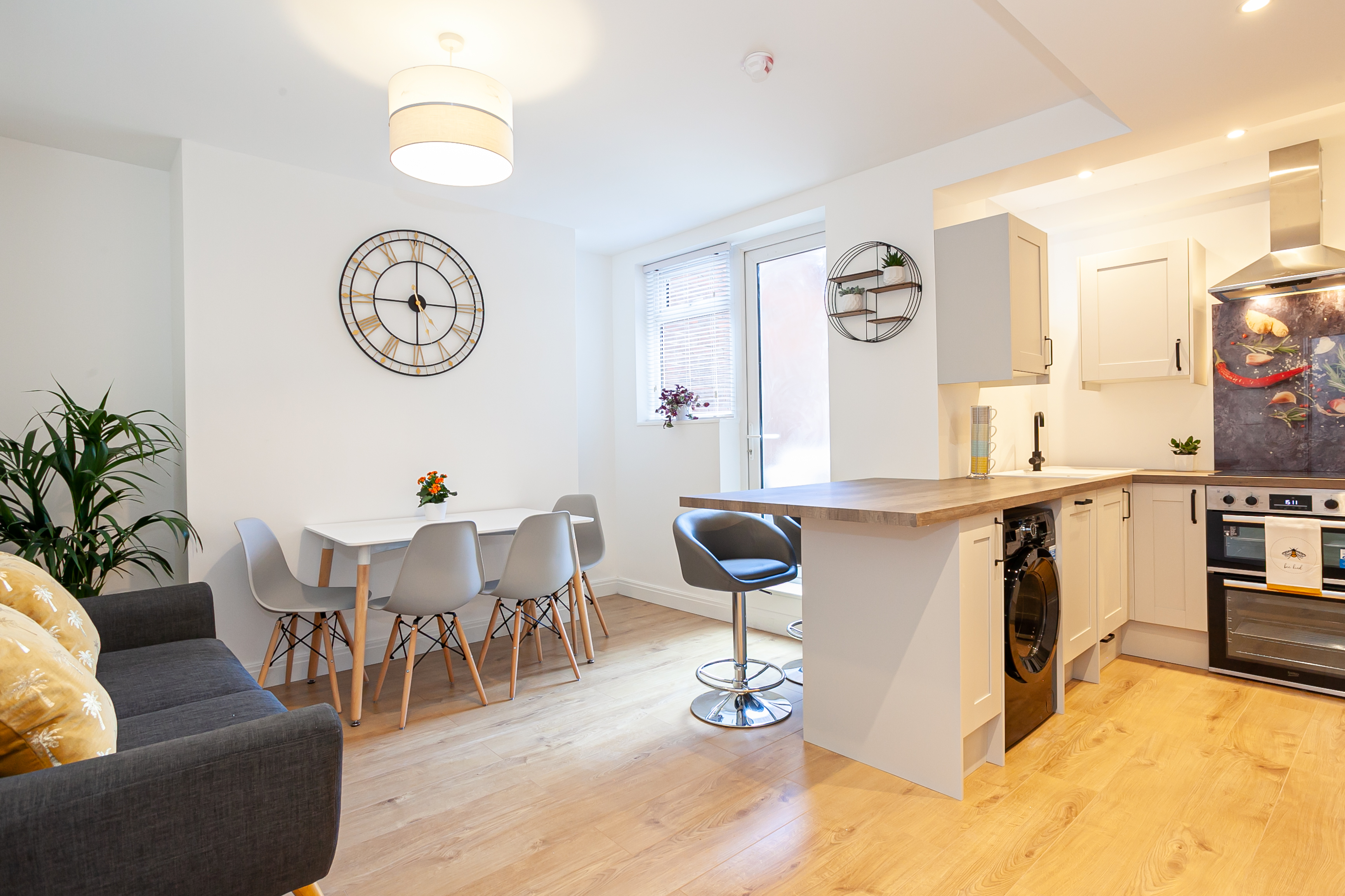 Refurbished HMO communal kitchen